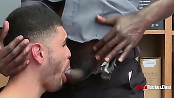 Interracial Teen Boy Gets Dominated By Bbc Security Guard