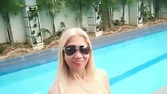 Erotic Video Featuring A Busty Blonde Milf On Vacation