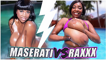 Celebrità, Conigliette Marroni E Prosperose Combattono Per Il Cazzo In Un Video Di Bangbros