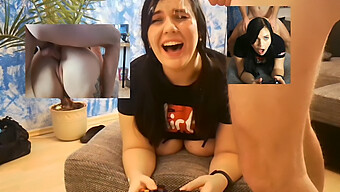 Teen (18+) Wird Beim Gaming Ins Gesicht Gefickt