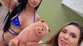 My Teddy Bear Loved My Bolivian Friend'S Pussy