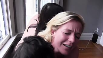 Lesbian Sinners Indulge In A Steamy Threesome With A Sex Toy