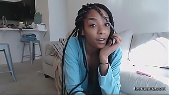 Fat Black Teen On Webcam Masturbates To Orgasm