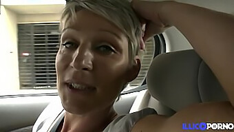 Pretty Blonde Soizic Gets Down And Dirty In The Car