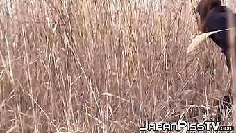 Japanese Schoolgirls Caught In The Act Of Warm Outdoor Pissing