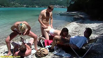 Family Therapy Beach Party With Group Sex And Orgy