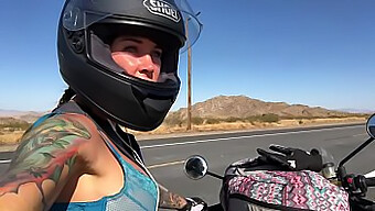 Felicity Feline'S Boob Job On Aprilia Tuono