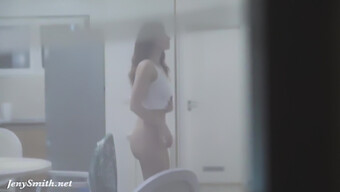 Hd Video Of A Brunette Caught Taking Nude Photos