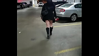 Horny Milf Flashes In Public