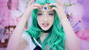 Sailor Neptun Cosplay Beckii Cruel: Sinnlich Encounter