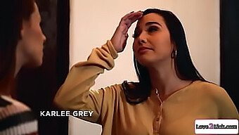 Τα Μεγάλα Βυζιά Της Karlee Grey Και Το Πρόσωπο Στο Λεσβιακό Βίντεο