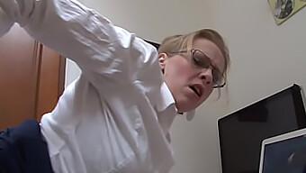 Amateur Secretary Gets Her First Anal Ride From The Boss