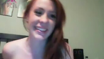 Patricks Day Flash: Redhead'S Tit Flash On Webcam