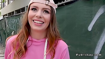 Public Outdoor Blowjob Leads To Facial Finish