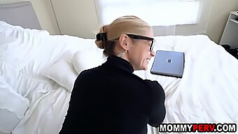 Big Booty Blonde Milf Finds Out Her Son Is Watching Her In Porn