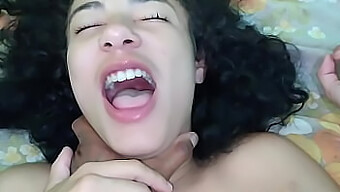 18-Year-Old Latina Teen Gets A Cum Facial