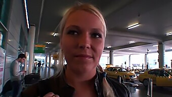 European Blonde Babe Gets Fucked For Cash